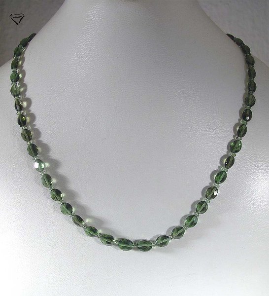 Moldavite Necklace facetted